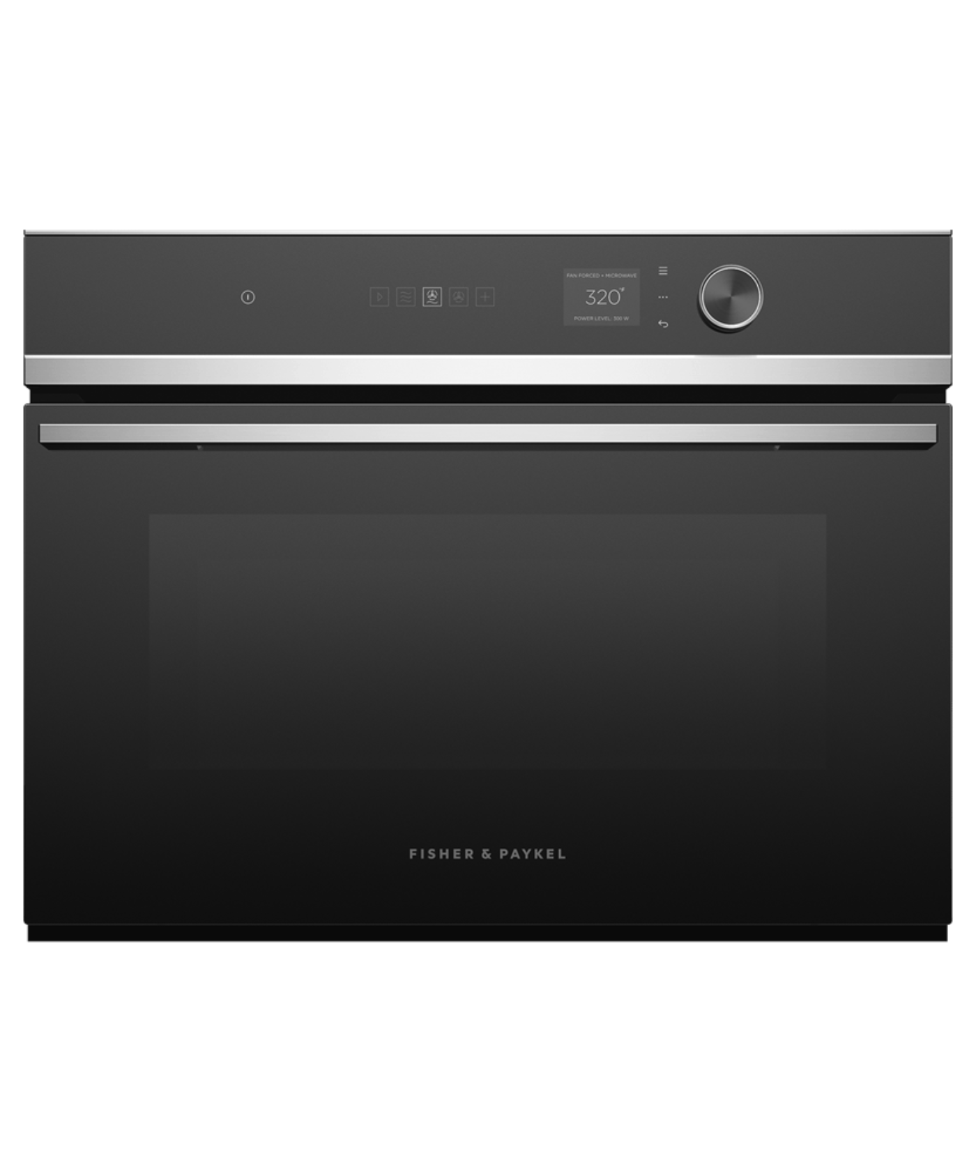 FISHER & PAYKEL OM24NDLX1 24" Series 7 Contemporary Compact Convection Speed Oven in Stainless Steel - OM24NDLX1