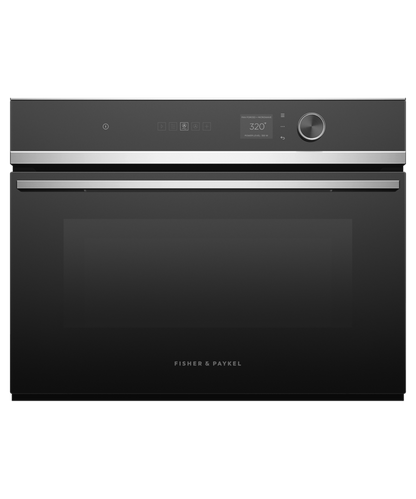 FISHER & PAYKEL OM24NDLX1 24" Series 7 Contemporary Compact Convection Speed Oven in Stainless Steel - OM24NDLX1