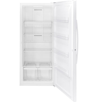 GE APPLIANCES FUF21DLRWW GE® ENERGY STAR® 21.3 Cu. Ft. Frost-Free Garage Ready Upright Freezer White - FUF21DLRWW