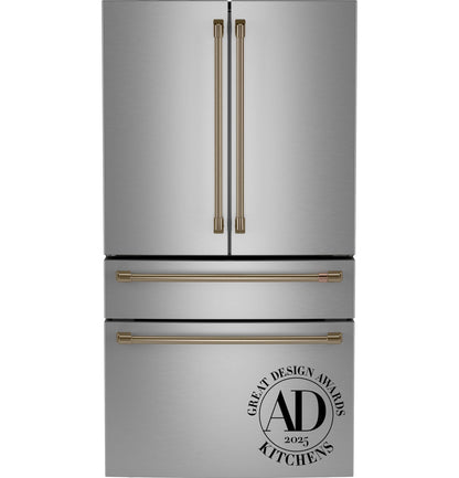 CAFE CJE23DP2WS1 CAFé™ ENERGY STAR® 23.2 Cu. Ft. Smart Counter-Depth 4-Door French-Door Refrigerator With Dual-Dispense AutoFill Pitcher in Stainless Steel - CJE23DP2WS1