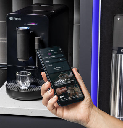 GE APPLIANCES P7CEBBS6RBB GE Profile™ Automatic Espresso Machine + Frother Black - P7CEBBS6RBB