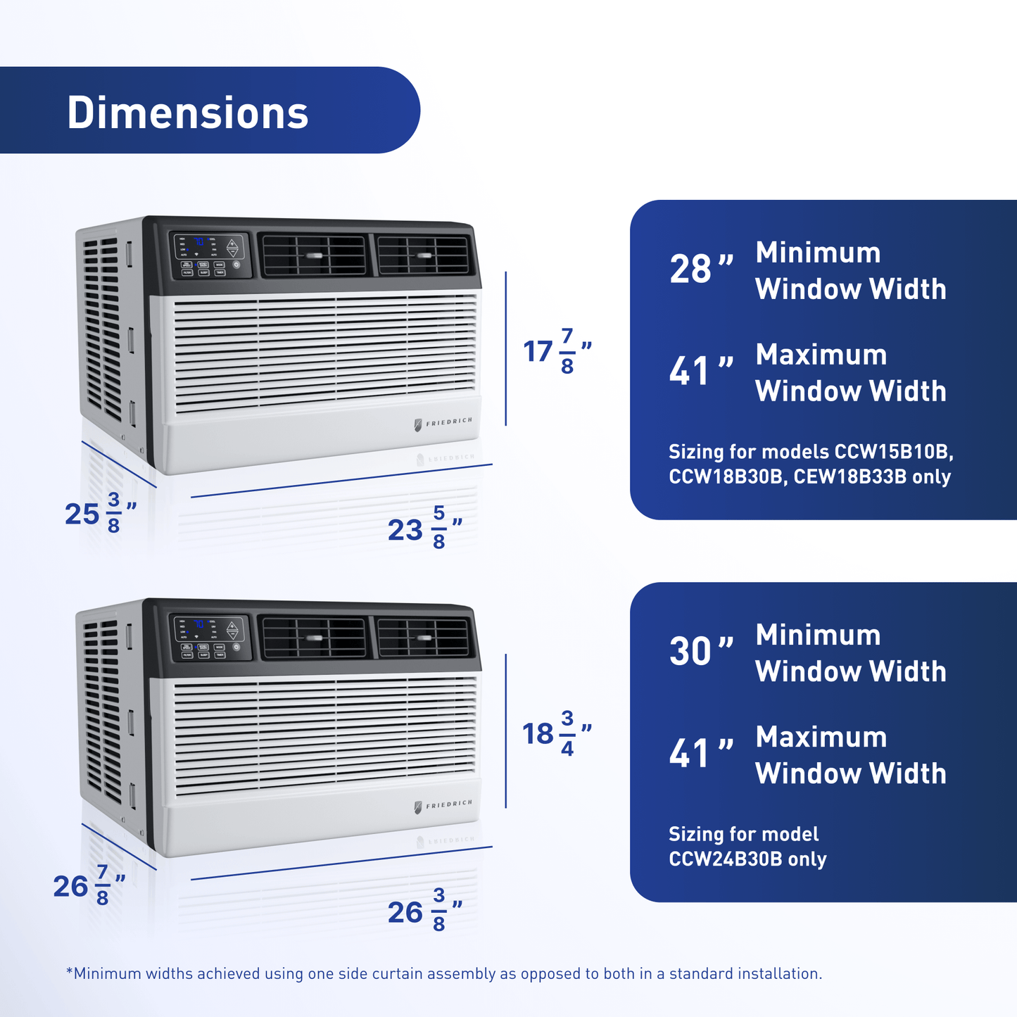 FRIEDRICH CCW06B10C Friedrich Chill Premier 6,000 BTU 115V Smart Window/Wall Air Conditioner - Cool Only