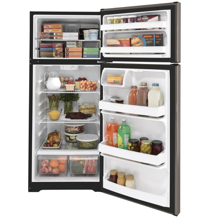 GE APPLIANCES 17.5 Cu. Ft. Top-Freezer Refrigerator Gray - GTE18DCNRSA
