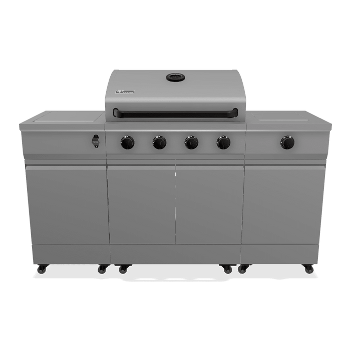 Fresno Series Gunmetal Gray Fresno 5-Burner LP/NG Convertible Grill in Gunmetal - TDT-021-0101