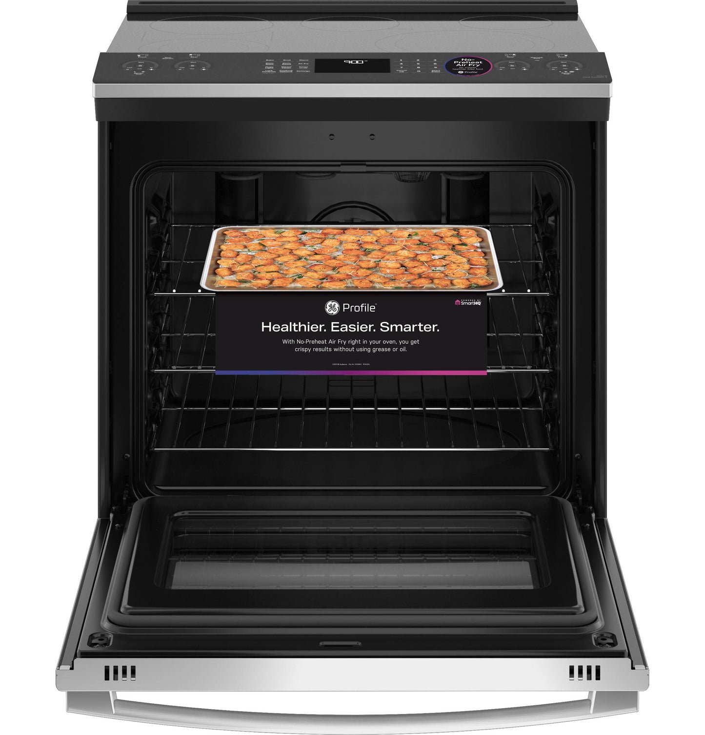 GE APPLIANCES PSS93YPFS GE Profile™ 30" Smart Slide-In Electric Convection Fingerprint Resistant Range with No Preheat Air Fry in Stainless Steel - PSS93YPFS