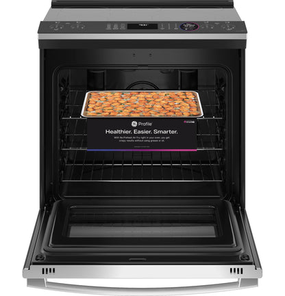 GE APPLIANCES PSS93YPFS GE Profile™ 30" Smart Slide-In Electric Convection Fingerprint Resistant Range with No Preheat Air Fry in Stainless Steel - PSS93YPFS