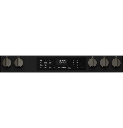GE APPLIANCES GGS600AVDS GE® 30" Slide-In Front-Control Convection Gas Range with No Preheat Air Fry and EasyWash™ Oven Tray Black Slate - GGS600AVDS
