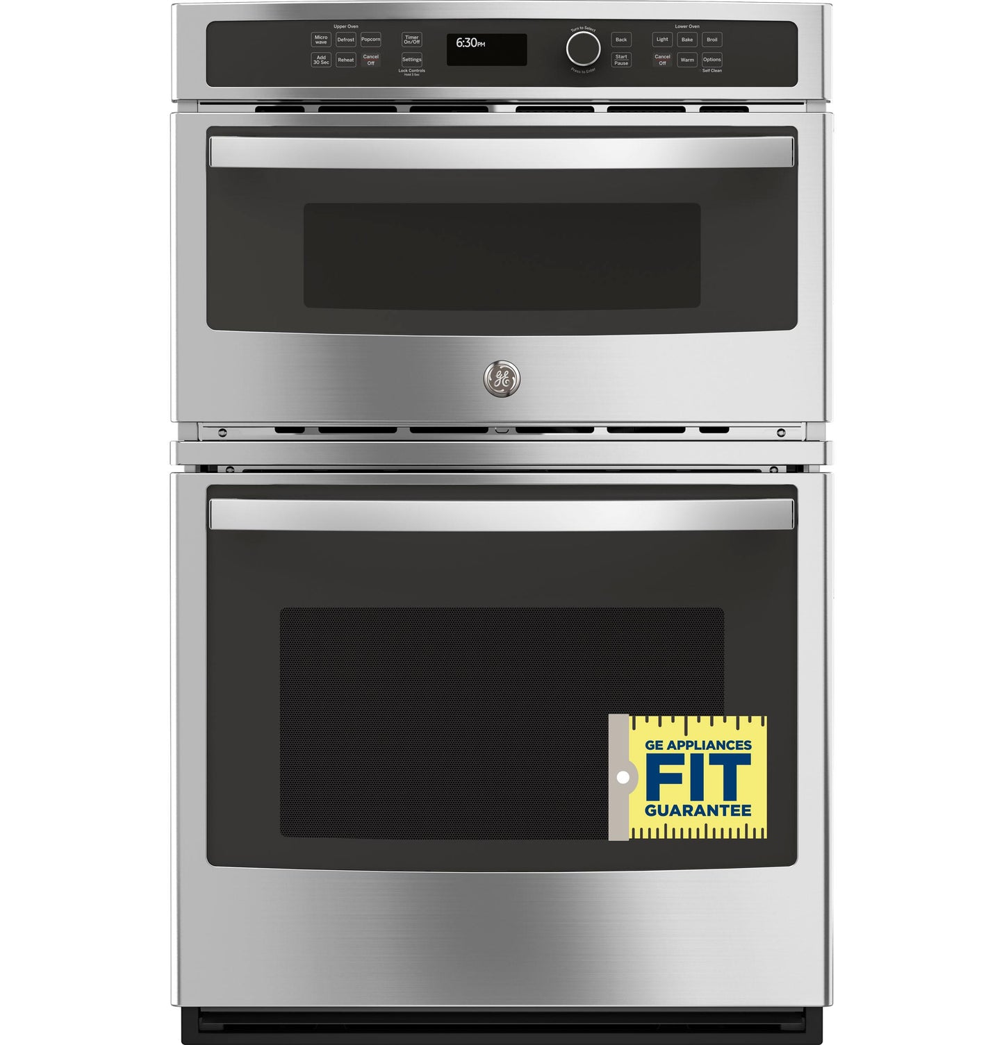 GE APPLIANCES GE 27" Built-In Combination Microwave/Thermal Wall Oven in Stainless Steel - JK3800SHSS