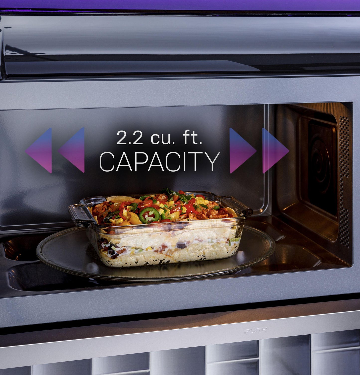 GE APPLIANCES Profile 2.2 Cu. Ft. Over-the-Range Sensor Microwave Oven in Stainless Steel - PVM9225SRSS
