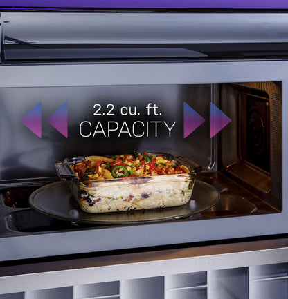 GE APPLIANCES Profile 2.2 Cu. Ft. Over-the-Range Sensor Microwave Oven in Stainless Steel - PVM9225SRSS