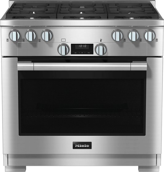 MIELE  1134-3 G AG Clean Touch Steel - 36" Range All-gas model with DirectSelect controls in Stainless Steel - HR11343GAG HR