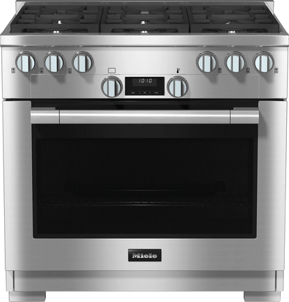 MIELE  1134-3 G AG Clean Touch Steel - 36" Range All-gas model with DirectSelect controls in Stainless Steel - HR11343GAG HR