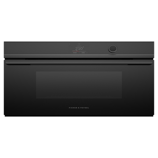 FISHER & PAYKEL OS30NDTDB1 30" Series 9 Minimal Compact Combi-Steam Oven Black - OS30NDTDB1