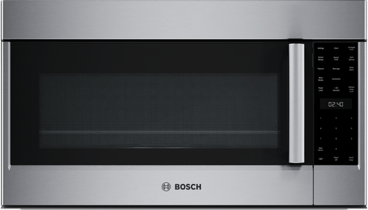 BOSCH HMV8054U 800 Series, Over-The-Range Microwave, 30'', Door Hinge: left in Stainless Steel - HMV8054U