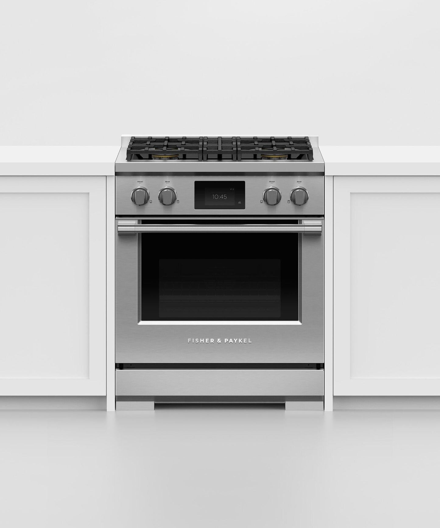 FISHER & PAYKEL RDV3304L 30" Series 9 Professional Dual Fuel 4 Burner Self-Cleaning Range in Stainless Steel - RDV3304L
