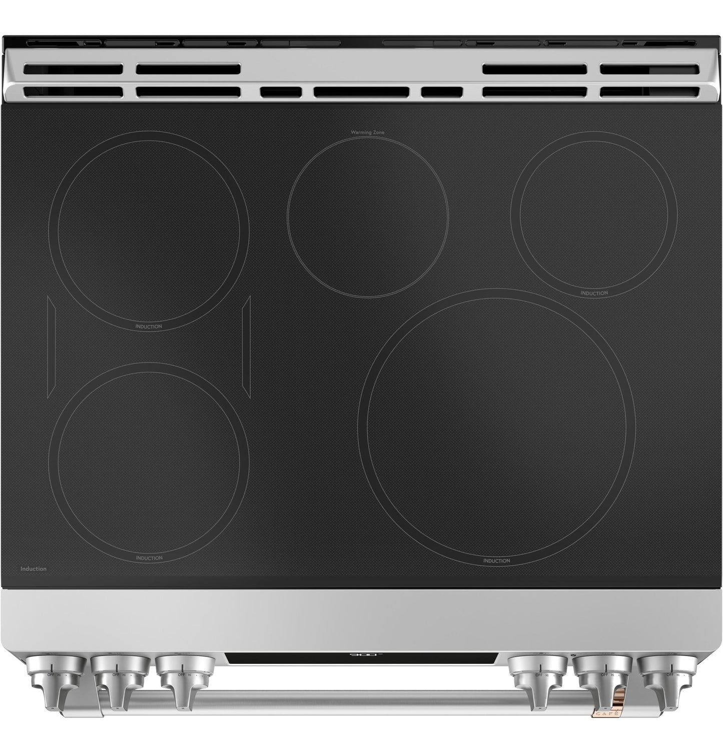 CAFE CHS900P2MS1 CAFé™ 30" Smart Slide-In, Front-Control, Induction and Convection Range with Warming Drawer in Stainless Steel - CHS900P2MS1