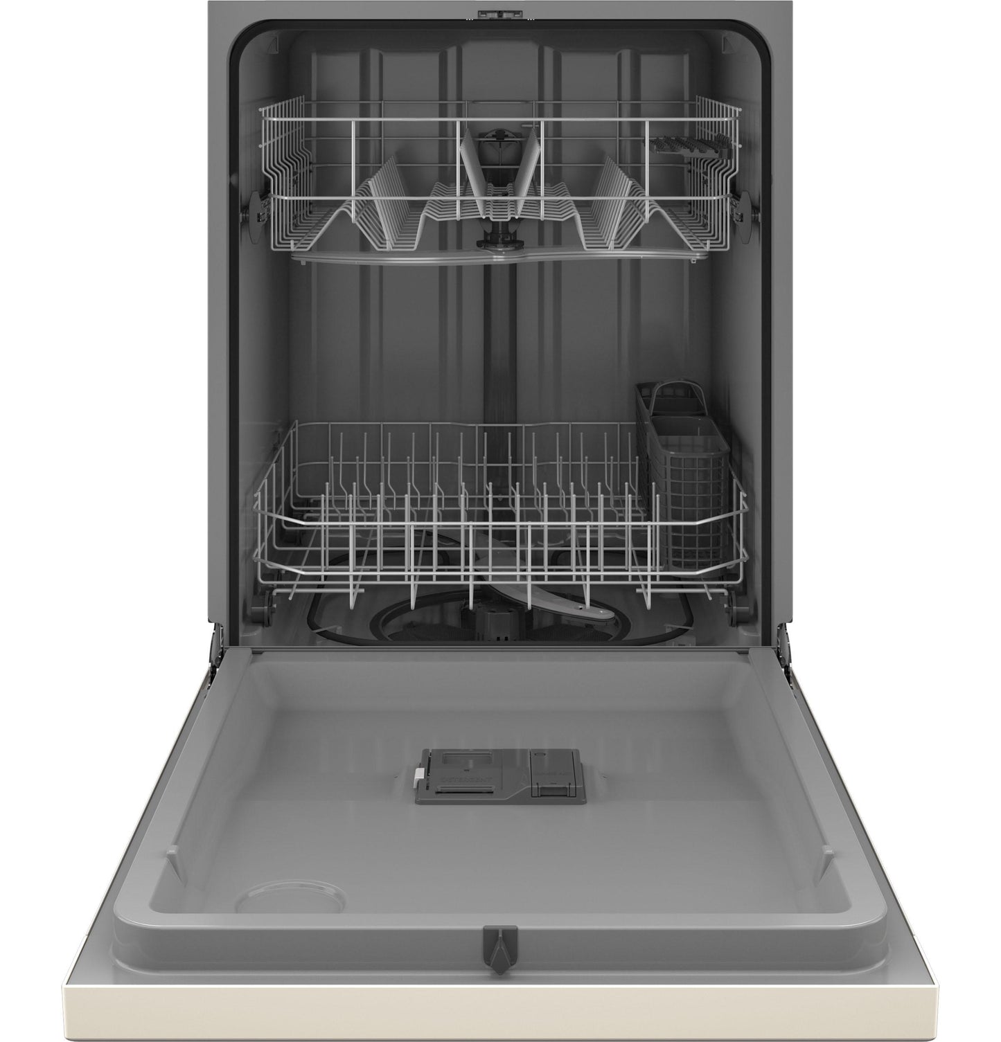 GE APPLIANCES Dishwasher with Front Controls Bisque or Off-white - GDF535PGRCC