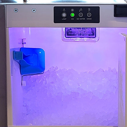 XO APPLIANCE XOUIM1585NOPA 15" Nugget Ice Maker Panel Ready w Pump ADA Height Custom Panel Ready
