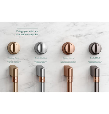 CAFE CXFCEHKPMBZ CAFé Front Control Electric Knobs and Handles - Brushed Bronze - CXFCEHKPMBZ