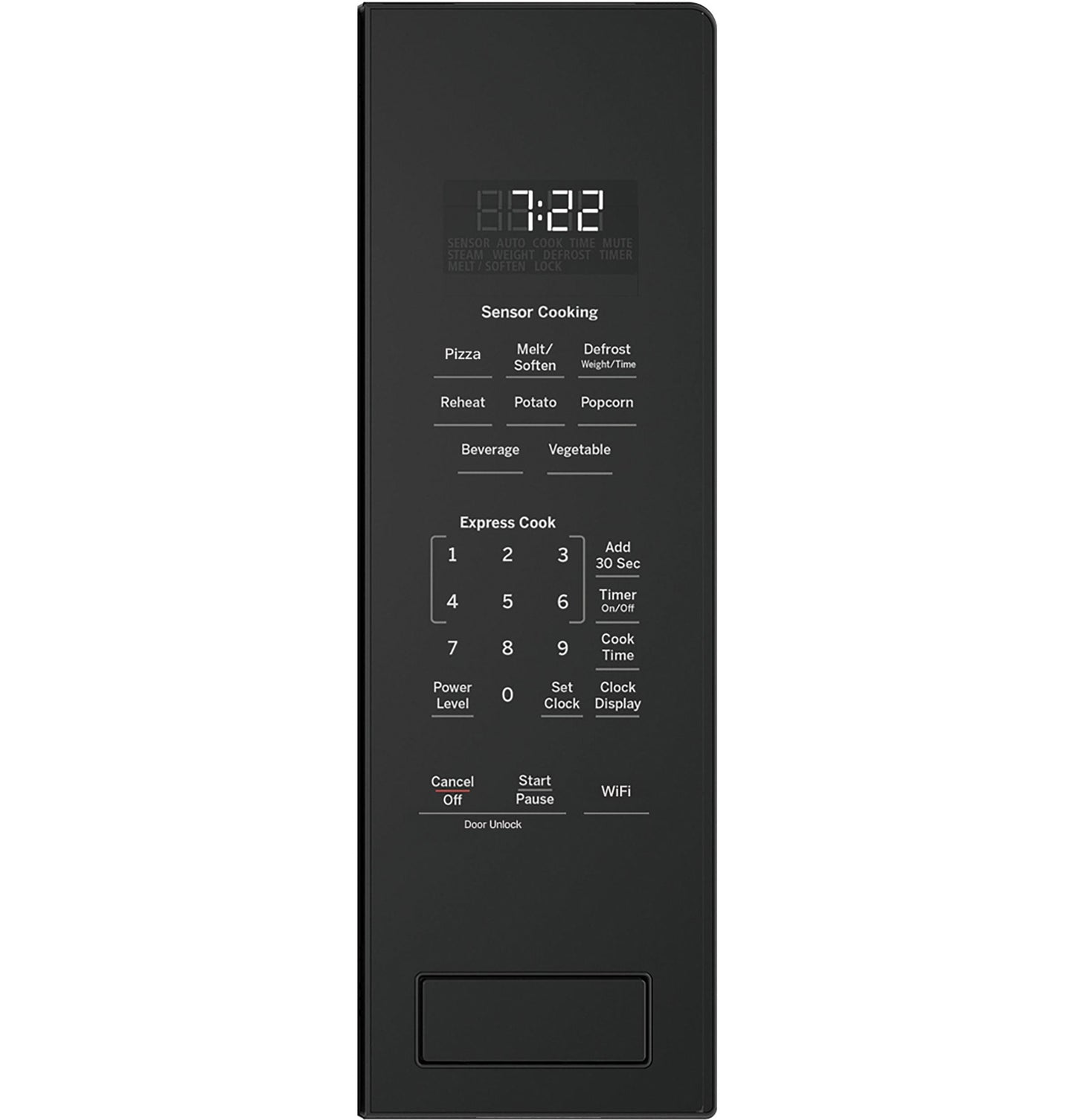 GE APPLIANCES PCWK22U1WDD GE Profile™ 2.2 Cu. Ft. Built-In Sensor Microwave Oven Gray - PCWK22U1WDD