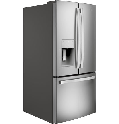 GE APPLIANCES GE 23.6 Cu. Ft. French-Door Refrigerator in Stainless Steel - GFE24JYKFS