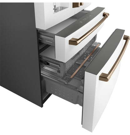 CAFE CVE28DP4NW2 CAFé™ ENERGY STAR® 27.8 Cu. Ft. Smart 4-Door French-Door Refrigerator White - CVE28DP4NW2