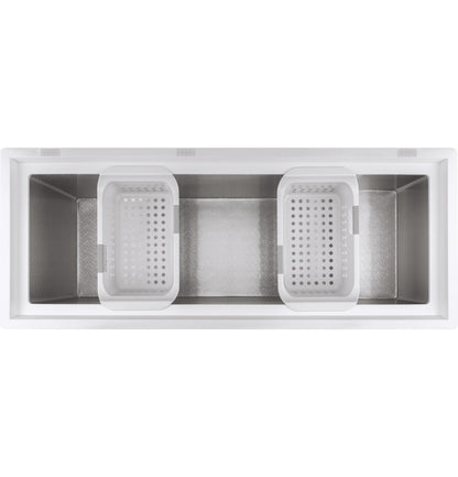 GE APPLIANCES GE 15.7 Cu. Ft. Manual Defrost Chest Freezer White - FCM16SLWW
