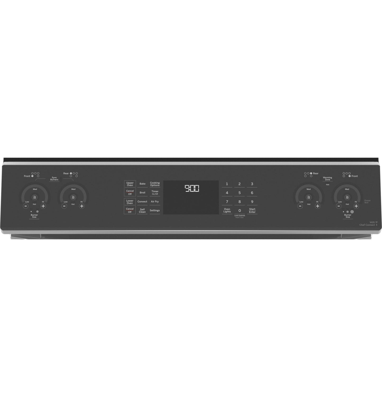 GE APPLIANCES GE Profile 30" Smart Slide-In Electric Double Oven Convection Fingerprint Resistant Range in Stainless Steel - PS960YPFS
