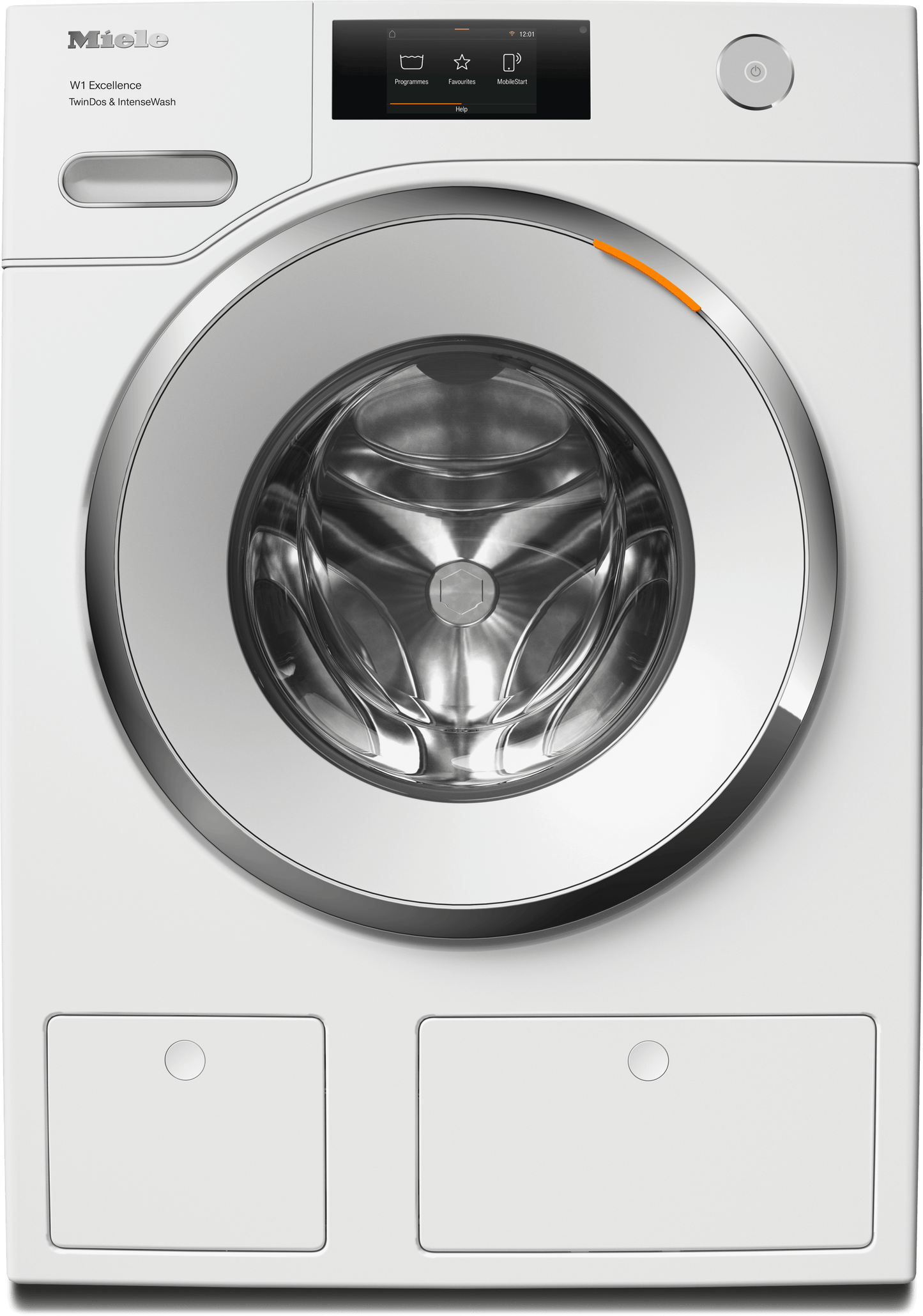 MIELE WXR860WCS WXR860 WCS TDos & IntenseWash Lotus white - W1 front-loading washing machine: 8 kg 1600 rpm Auto Dosing IntenseWash Pre-Ironing SingleWash White
