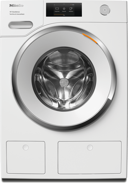 MIELE WXR860WCS WXR860 WCS TDos & IntenseWash Lotus white - W1 front-loading washing machine: 8 kg 1600 rpm Auto Dosing IntenseWash Pre-Ironing SingleWash White