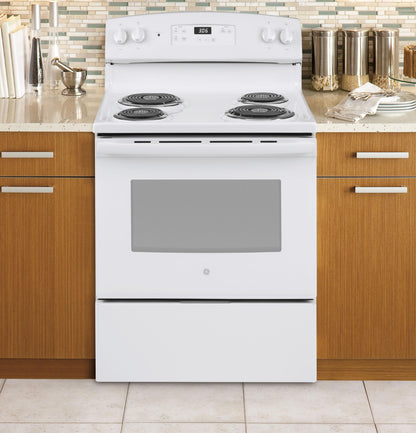 GE APPLIANCES GE 30" Free-Standing Electric Range White - JBS360DMWW
