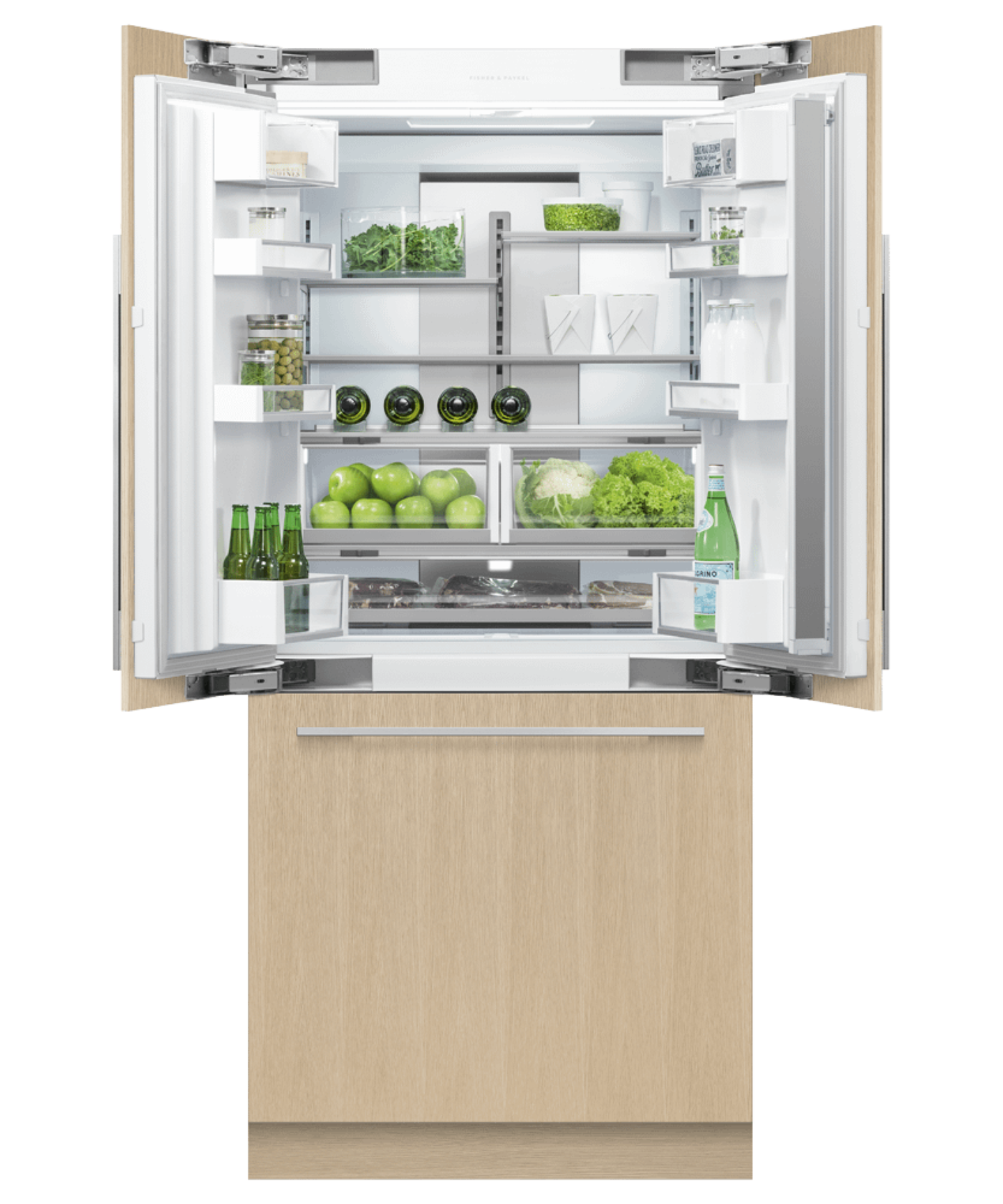 FISHER & PAYKEL RS36A80J1N 36" Series 7 Integrated French Door Refrigerator Freezer Custom Panel Ready - RS36A80J1N