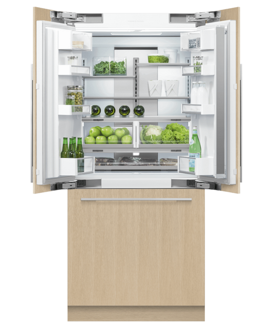 FISHER & PAYKEL RS36A80J1N 36" Series 7 Integrated French Door Refrigerator Freezer Custom Panel Ready - RS36A80J1N