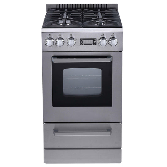 AVANTI DGR20P3S Avanti ELITE Series 20" Gas Range Oven in Stainless Steel - DGR20P3S