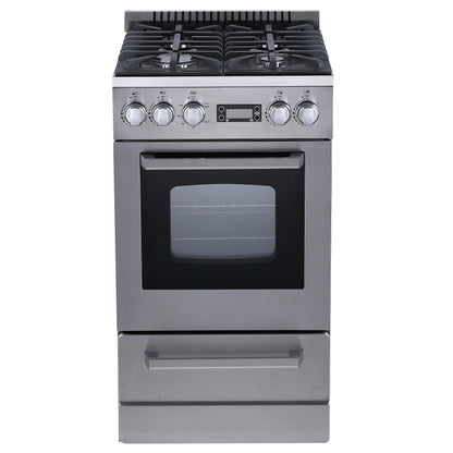 AVANTI DGR20P3S Avanti ELITE Series 20" Gas Range Oven in Stainless Steel - DGR20P3S