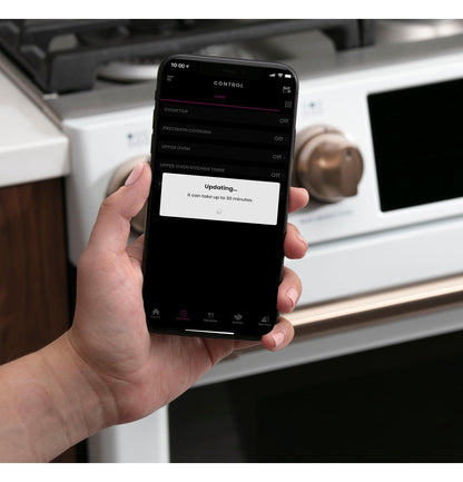CAFE CGS700P2MS1 CAFé™ 30" Smart Slide-In, Front-Control, Gas Range with Convection Oven in Stainless Steel - CGS700P2MS1