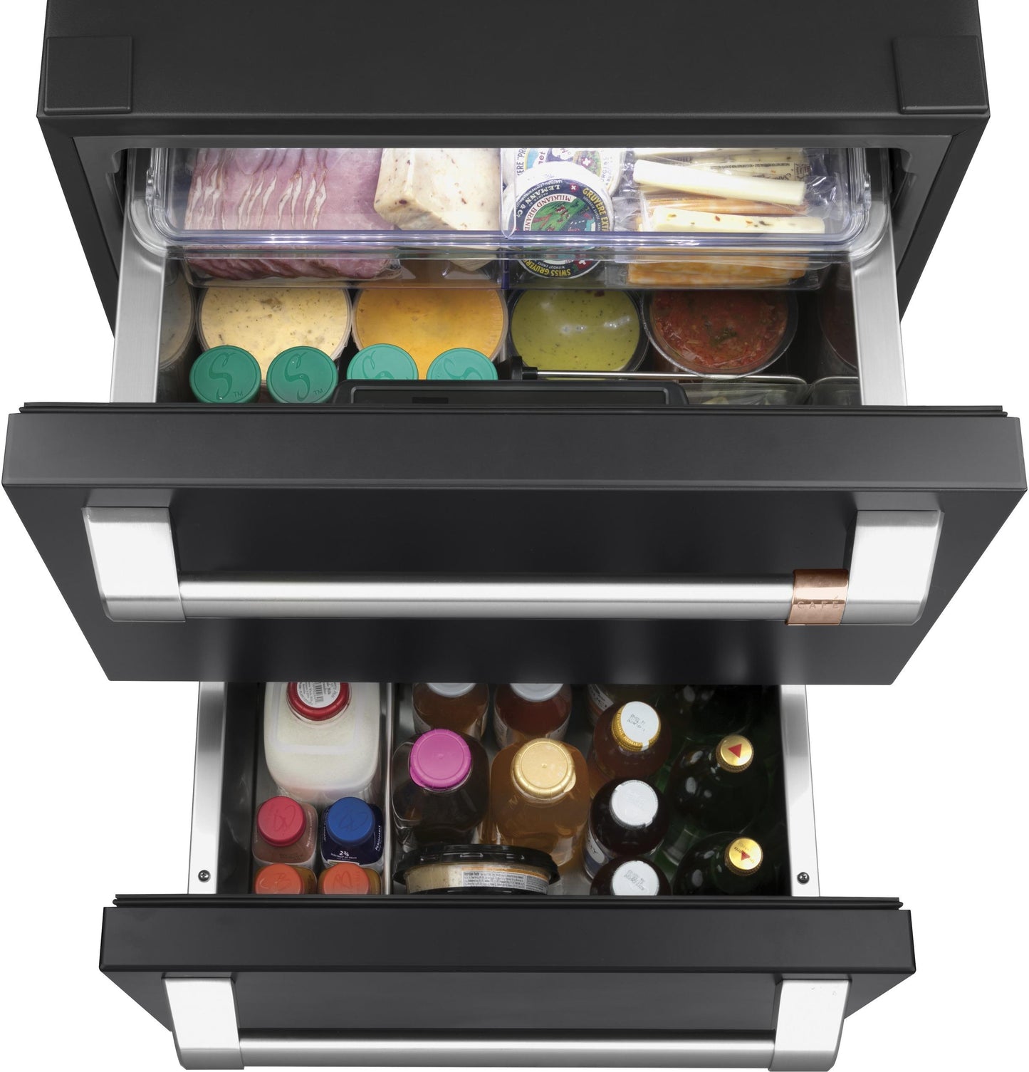 CAFE CDE06RP3ND1 CAFé 5.7 Cu. Ft. Built-In Dual-Drawer Refrigerator Black - CDE06RP3ND1