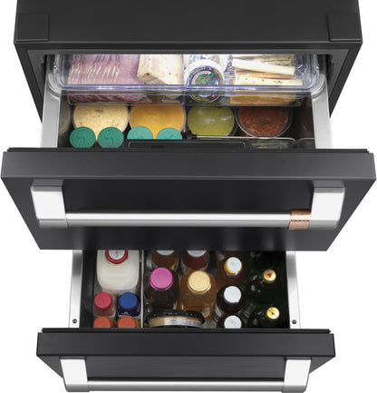 CAFE CDE06RP3ND1 CAFé 5.7 Cu. Ft. Built-In Dual-Drawer Refrigerator Black - CDE06RP3ND1