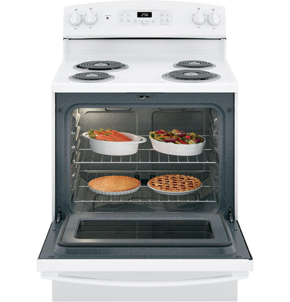 GE APPLIANCES 30" Free-Standing Self-Clean Electric Range White - JB256DMWW