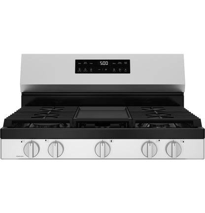 GE APPLIANCES 30" Free-Standing Gas Range with Crisp Mode in Stainless Steel - GGF500PVSS