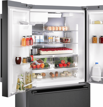 BOSCH B36FD52SNB 500 Series, French Door Bottom freezer, multi door, 36'', Black inox-antifingerprint, Total No Frost Black in Stainless Steel - B36FD52SNB