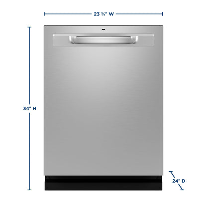 GE APPLIANCES GDP670SYVFS GE® ENERGY STAR® Fingerprint Resistant Top Control with in Stainless Steel Interior Dishwasher with Sanitize Cycle in Stainless Steel - GDP670SYVFS