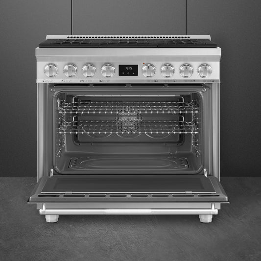 SMEG SPR36UGGX Range Stainless steel SPR36UGGX in Stainless Steel Look - SPR36UGGX