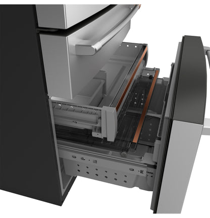 CAFE CJE23DP2WS1 CAFé™ ENERGY STAR® 23.2 Cu. Ft. Smart Counter-Depth 4-Door French-Door Refrigerator With Dual-Dispense AutoFill Pitcher in Stainless Steel - CJE23DP2WS1