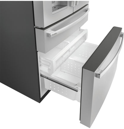 GE APPLIANCES PVD28BYNFS GE Profile™ ENERGY STAR® 27.9 Cu. Ft. Smart Fingerprint Resistant 4-Door French-Door Refrigerator with Door In Door in Stainless Steel - PVD28BYNFS