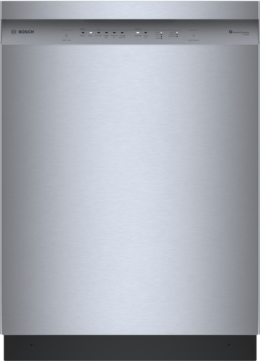 BOSCH SHE41CM5N 100 Series, built-under dishwasher, 24'', Brushed steel anti-fingerprint in Stainless Steel - SHE41CM5N