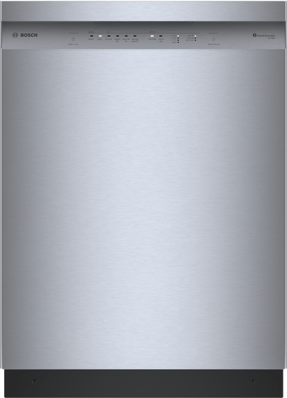 BOSCH SHE41CM5N 100 Series, built-under dishwasher, 24'', Brushed steel anti-fingerprint in Stainless Steel - SHE41CM5N