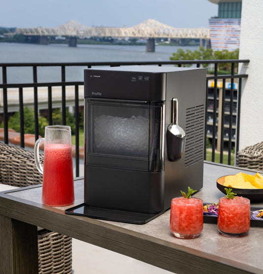GE APPLIANCES Profile Opal 2.0 Ultra Nugget Ice Maker with Scale Inhibiting Filter Black - XPIO23SWBB