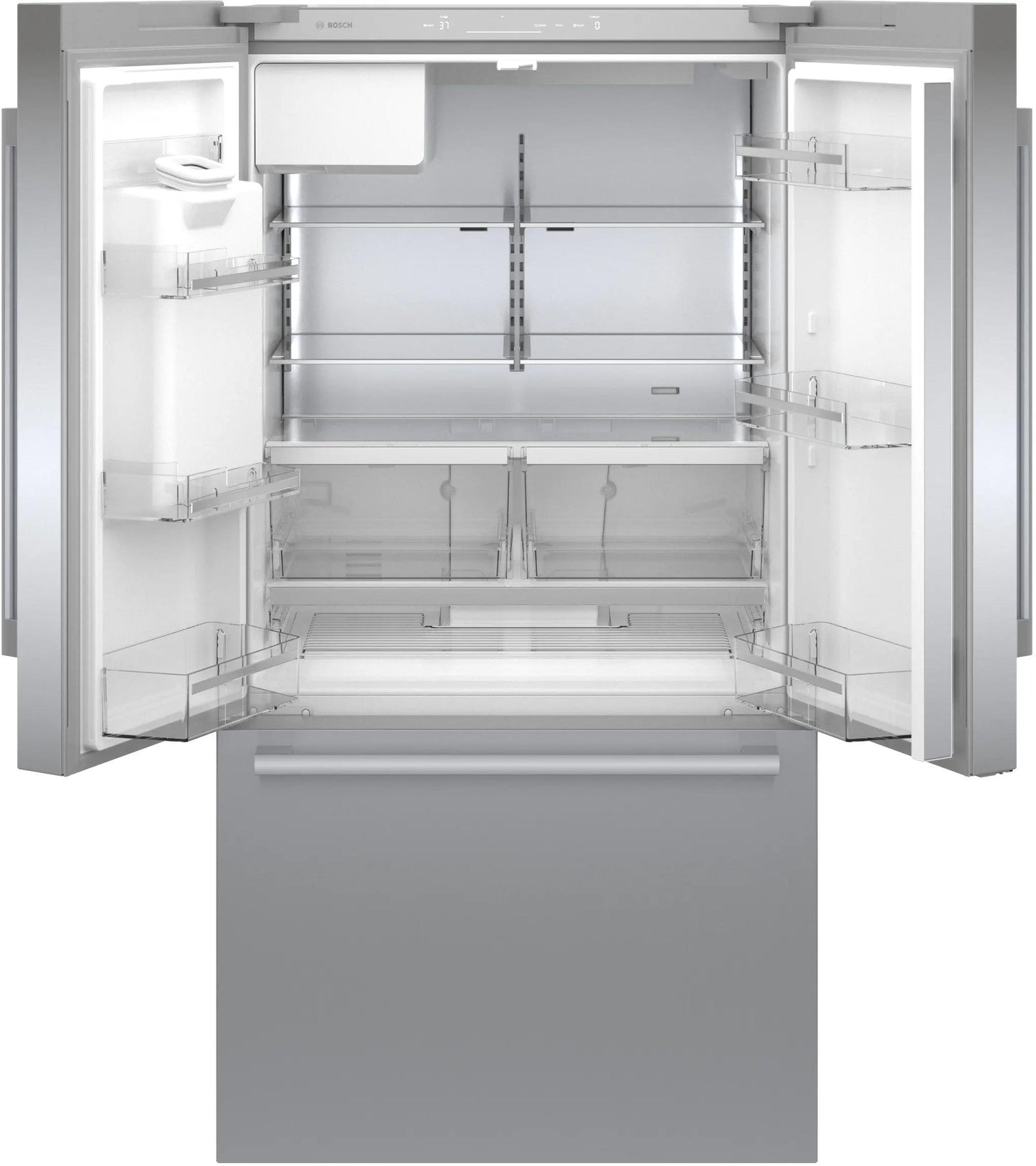 BOSCH B36CD50SNS 500 Series French Door Bottom Mount Refrigerator 36" Stainless steel (with anti-fingerprint), Total No Frost in Stainless Steel - B36CD50SNS