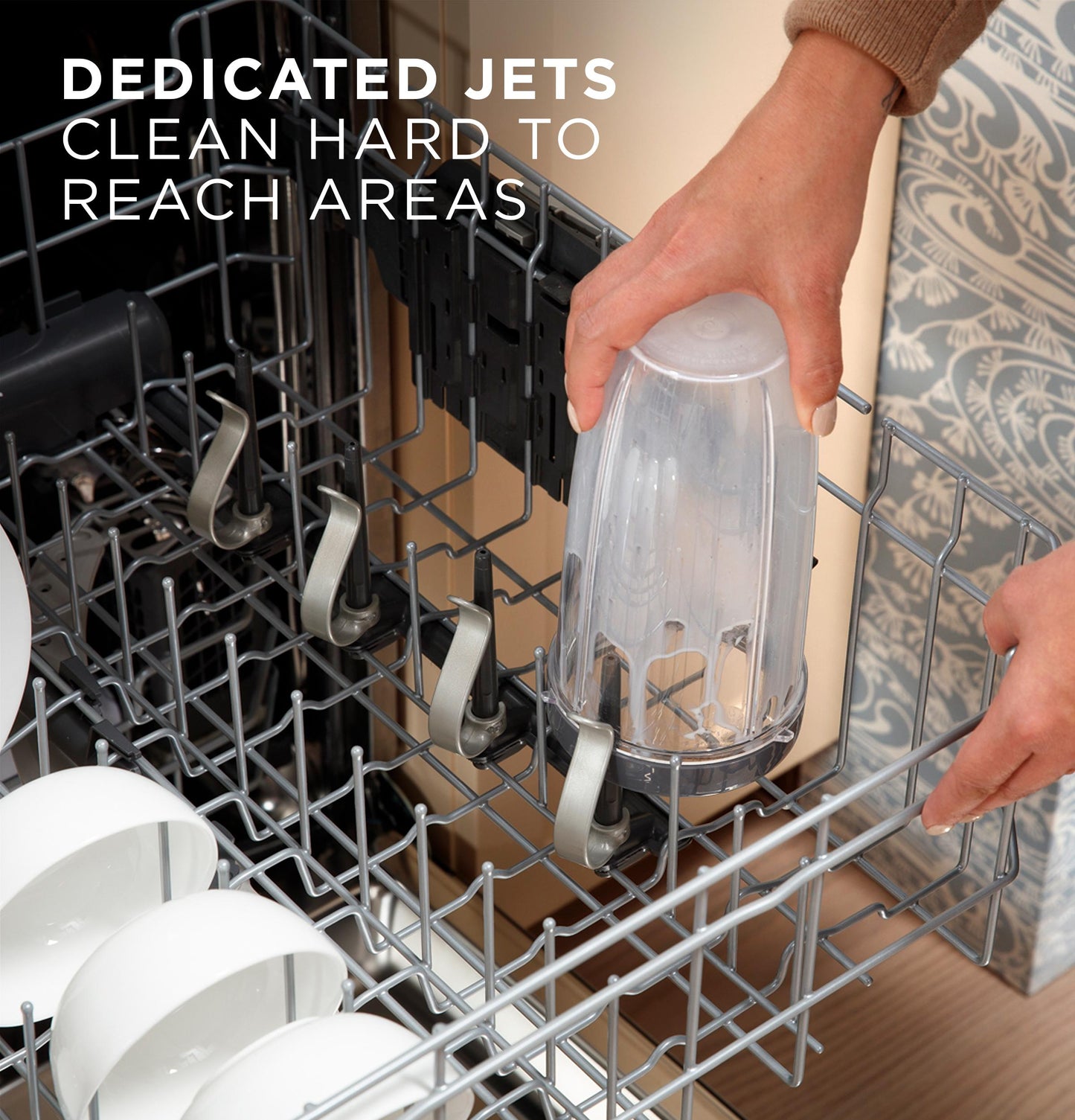 GE APPLIANCES GDP670SYVFS GE® ENERGY STAR® Fingerprint Resistant Top Control with in Stainless Steel Interior Dishwasher with Sanitize Cycle in Stainless Steel - GDP670SYVFS